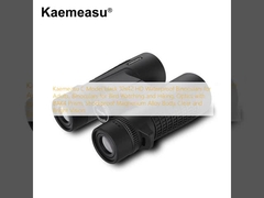Kaemeasu C Modelo preto 10x42 HD Binoculares à prova d'água para adultos, Binoculares para observação de pássaros e caminhadas, Óptica com Prisma BAK4, Corpo à prova de choque de liga de magnésio, Visão clara e brilhante