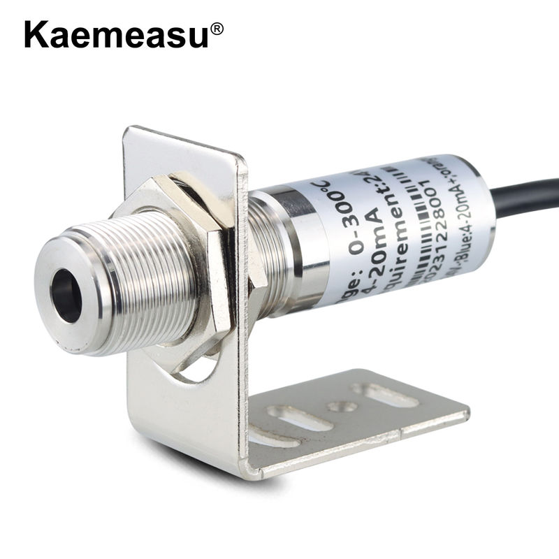 Kaemeasu 4 ~ 20mA Sensor de temperatura de aço inoxidável Transmissor de pirômetro infravermelho de alta temperatura industrial