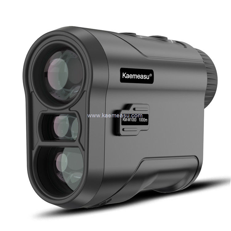 Kaemeasu Golf Range Finder CR2 Modelo de Bateria Telescópio Ponto de bandeira Bloquear Ângulo Medir Distância Meter M1000