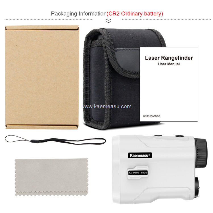 Kaemeasu Golf Laser Rangefinder Distância Medindo 6,5X Magnificação Telescópio de Catação Rangefinder M600