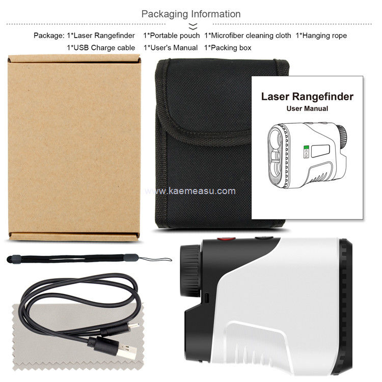 Kaemeasu Laser Rangefinder Golfe Caça Tiro Portátil Rangefinder USB Carregamento Distância Meter D450