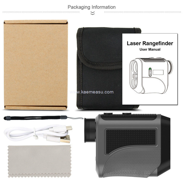 Kaemeasu USB Carregamento Golf Rangefinder Alta precisão Telescópio Óptico LCD Display Laser Rangefinder F1000