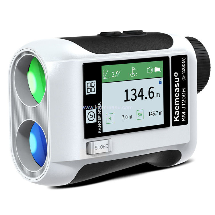 Kaemeasu Recarregável Laser Rangefinder Voz Golf Rangefinder LCD Display Telescópio Com Ecrã Lateral J1200