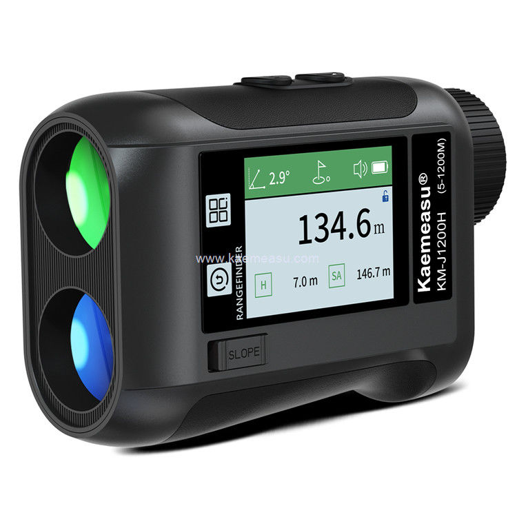 Kaemeasu Recarregável Laser Rangefinder Voz Golf Rangefinder LCD Display Telescópio Com Ecrã Lateral J1200