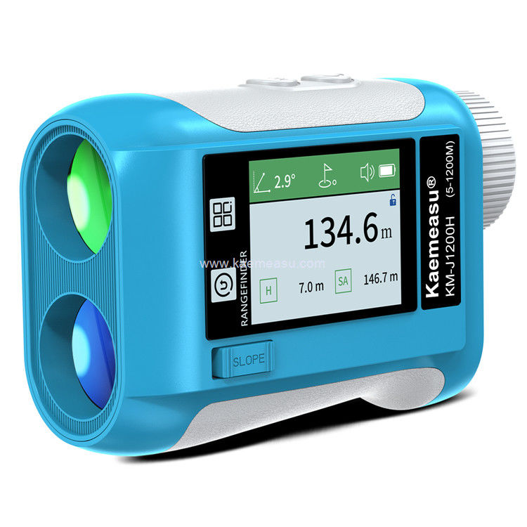 Kaemeasu Recarregável Laser Rangefinder Voz Golf Rangefinder LCD Display Telescópio Com Ecrã Lateral J1200