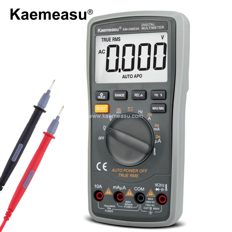 Kaemeasu 03A Multiméter digital de alta precisão 6000 Contas Automático de alcance 1000V AC DC Multimetro inteligente