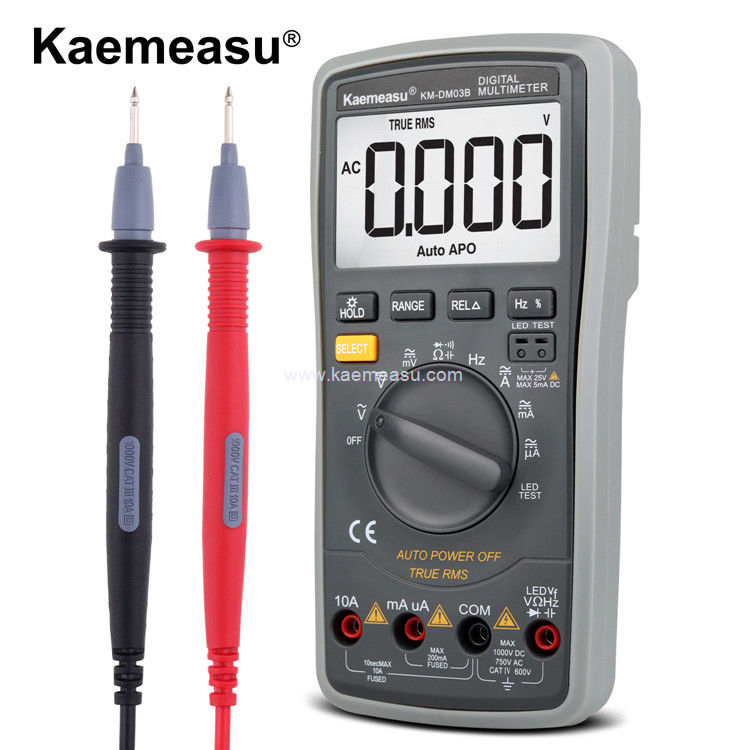 Kaemeasu 03B Multiméter eletrônico industrial de alta precisão inteligente anti-queima 1000V AC DC Multimetro digital