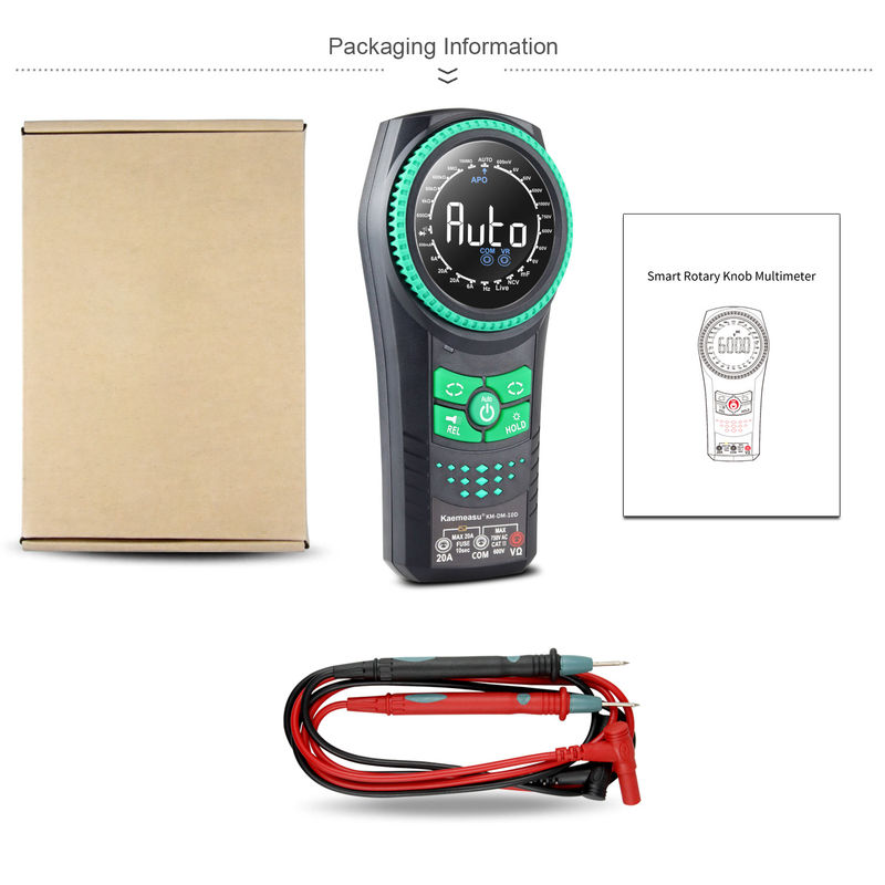 Kaemeasu 10D Smart Rotary Knob Multiméter Métricos de Voltagem Detector Multimetro Multimetro Inteligente Multiméter Multimetros Digitais