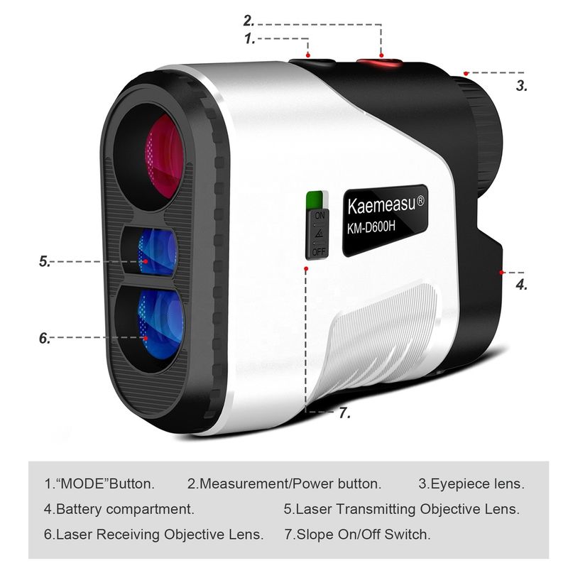 Oem Range Finder Inclination Scope Distância Meter Telescópio Múltiples modos Para caça Rangefinder laser Golf Laser Rangefinder