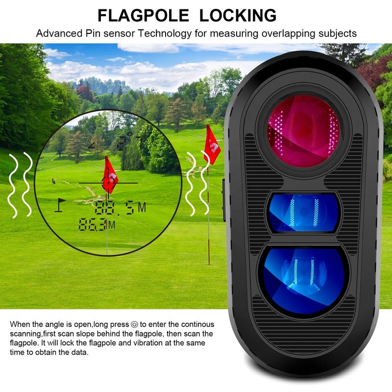 OEM Telescópio Desporto ao ar livre Laser Rangefinder 450M-1000M Ponto de inclinação Caça Tiro Golf Distância Meter
