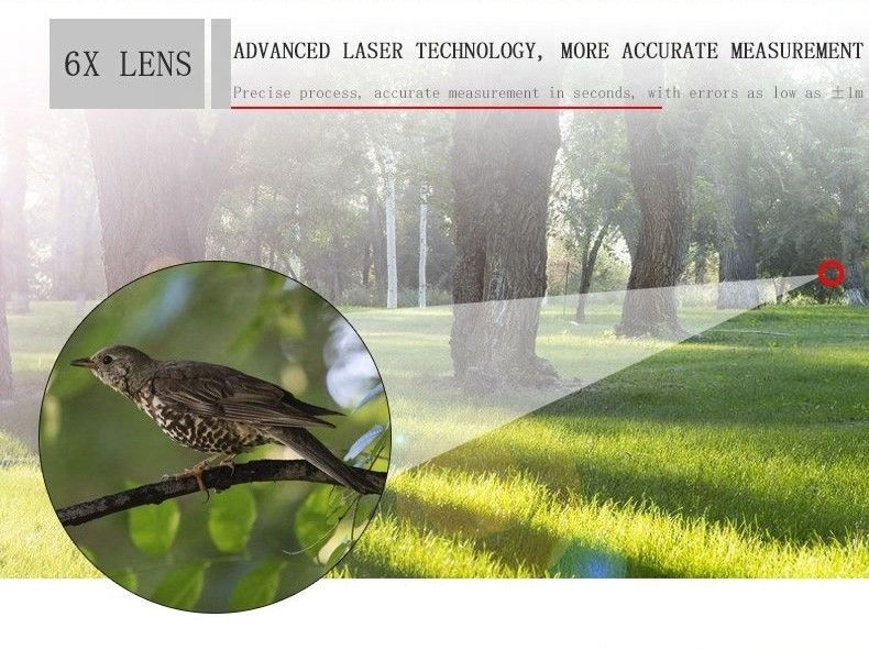 Caça Rangefinder desporto ao ar livre Distância a laser Medidor de distância a laser Golf Rangefinder telescópio diastimeter