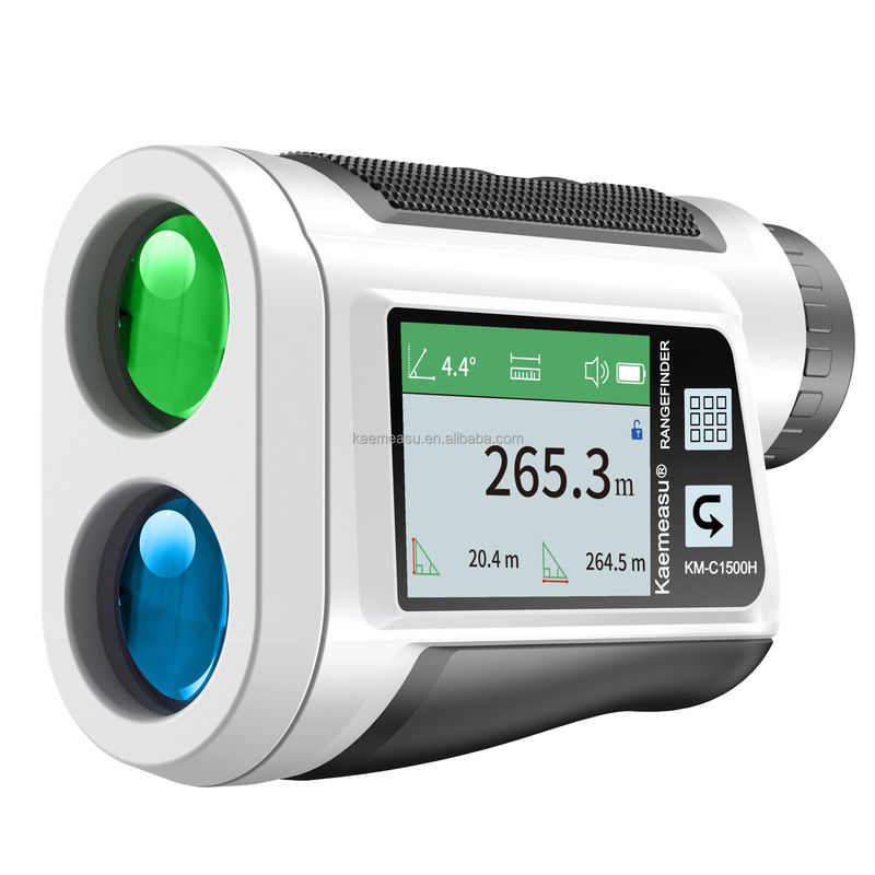 OEM 6x Rangefinder Laser Mounted Range Finder Golf Laser Range Finder Bateria de lítio Touch Type recarregável tela colorida IP54