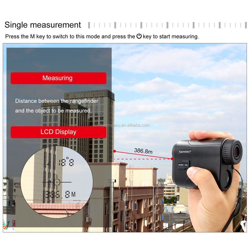 Telescópio Laser Rangefinder Portátil USB Carregamento Laser Distância Meter Monocular Golf Caça Rangefinder 600M/656Yd