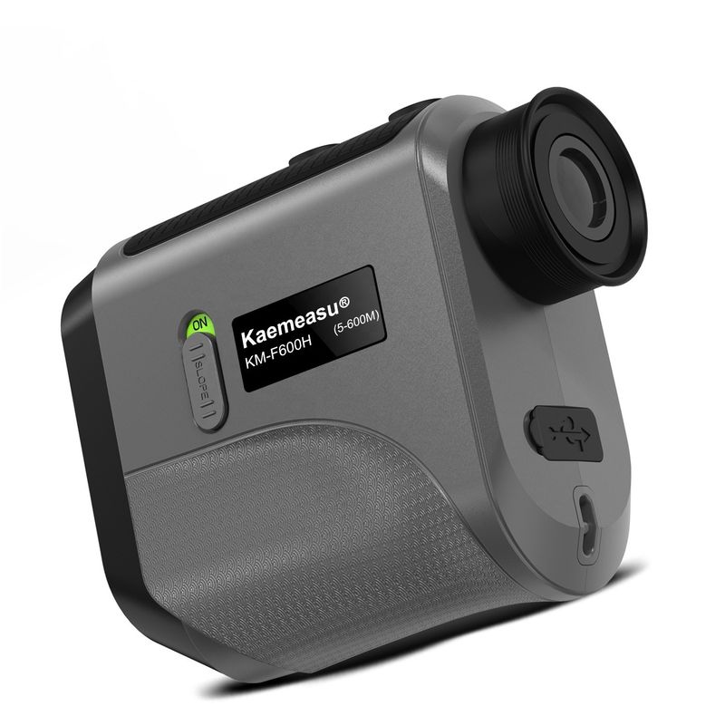 Mini telemetro a laser Telescópio Medidor de distância a laser portátil Laser digital com inclinação cinza