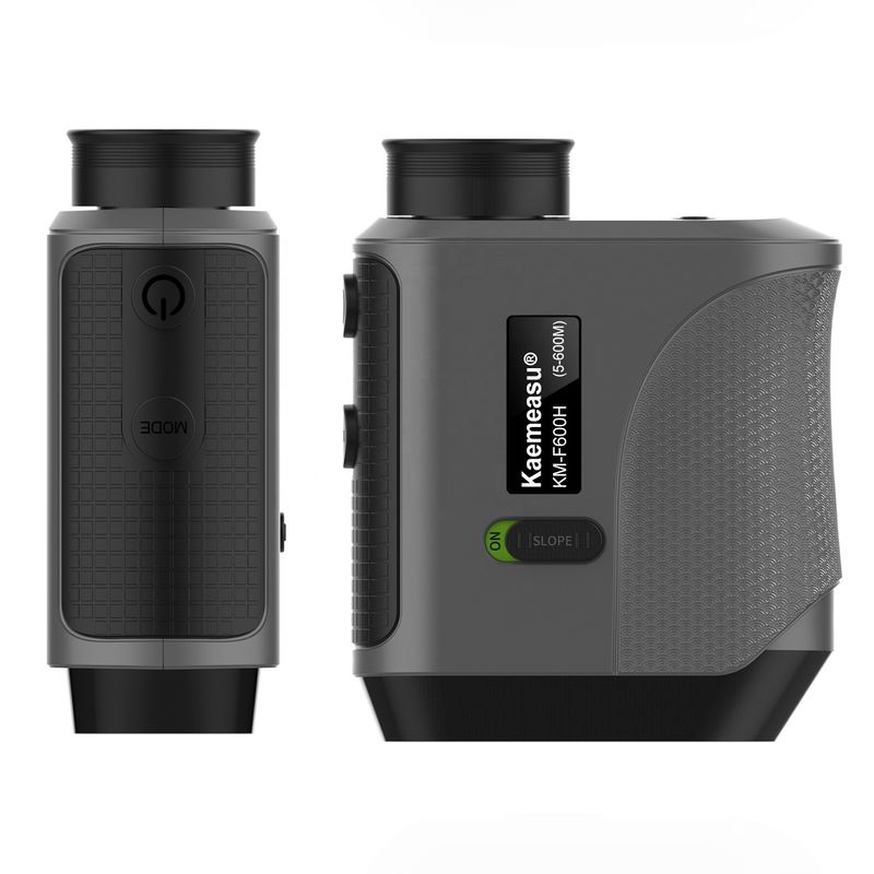 Mini telemetro a laser Telescópio Medidor de distância a laser portátil Laser digital com inclinação cinza