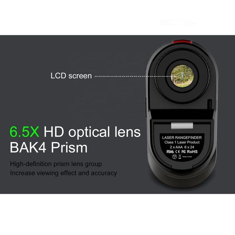 OEM ODM Finder de alcance 600/800/1000m Golf Distância Meter Múltiplos modos Laser Finder Telescópio com interruptor de inclinação