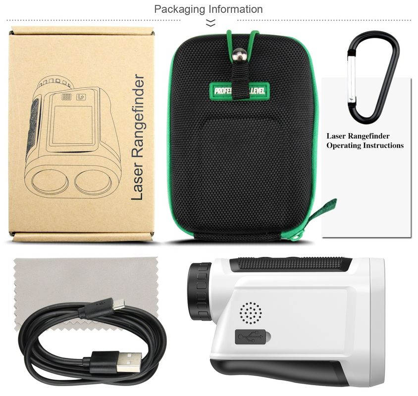 Golf Laser Rangefinder Meter 600m Multifunção Laser Rangefinder Com ângulo Horizontal Scan Distância
