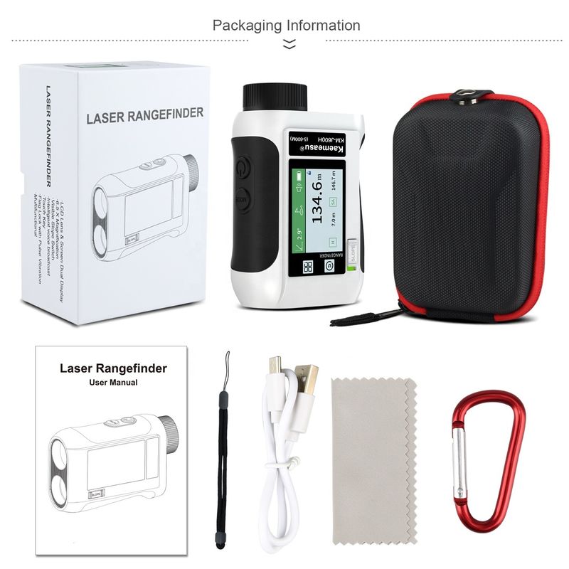 6.5X Magnificação Golf Sport Laser Range Finder com tela LCD atualizada e instrumentos ópticos