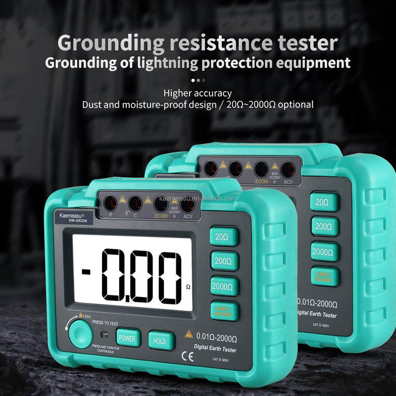 GR20A AC 200V Teste de resistência ao solo Megohmmeter Teste de resistência ao circuito de medição Teste de resistência à terra