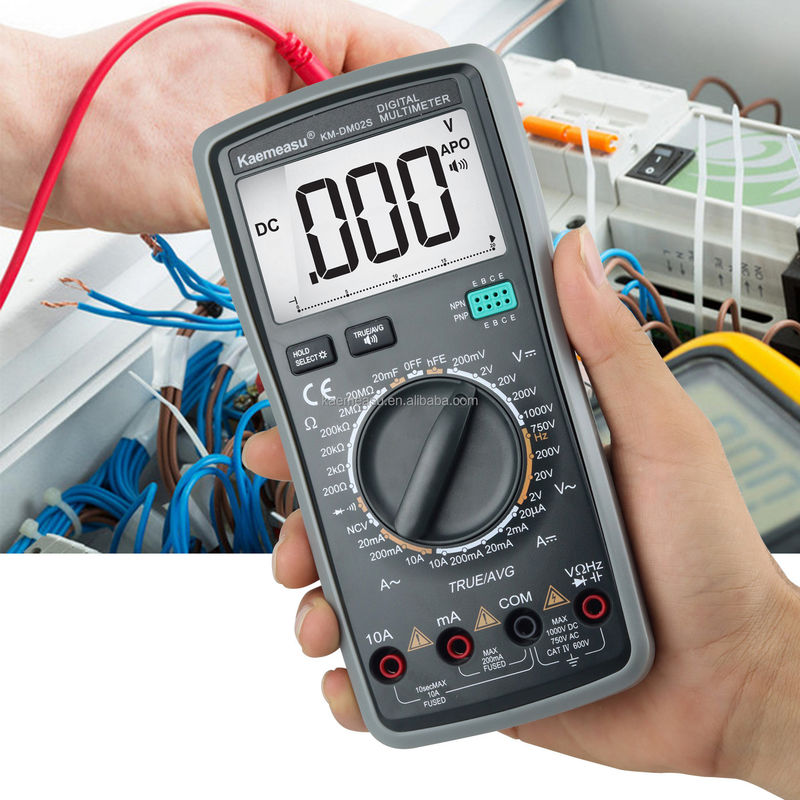 Mulímetros de relatório de voz inteligentes NCV 1000V Equipamento de laboratório profissional Automóvel medidor universal