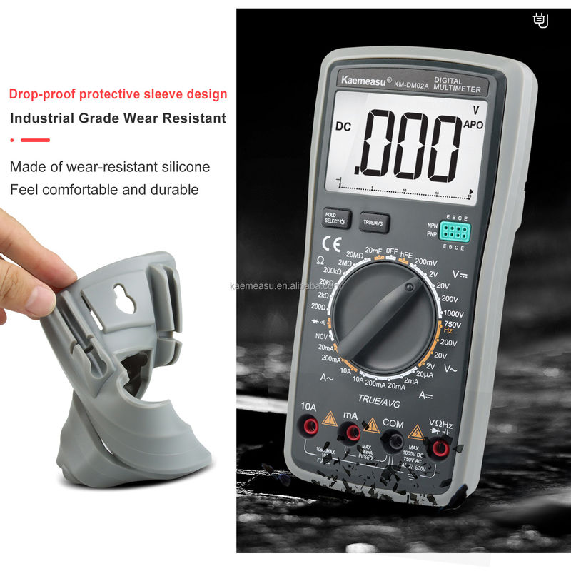 OEM ODM Anti-queimadura Multimetros Digitais Clamp meter ture rms bateria diodo hFE tester detector de tensão multimetro para venda