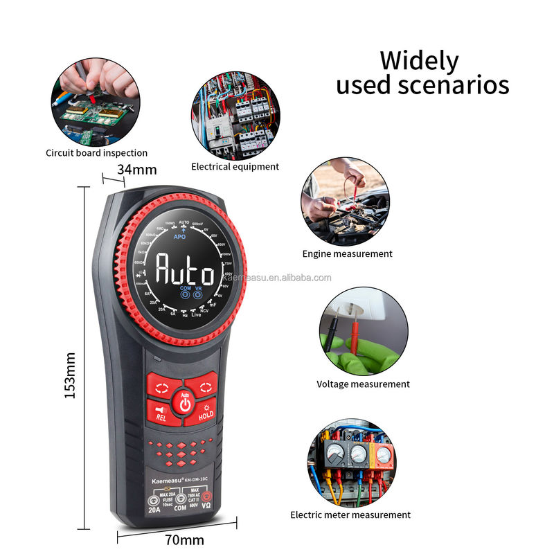 Auto Range Voltage Meter NCV TRMS Diodo Teste Resistência de Corrente Tester Apertador Métricos Multimetro Multimetros digitais inteligentes