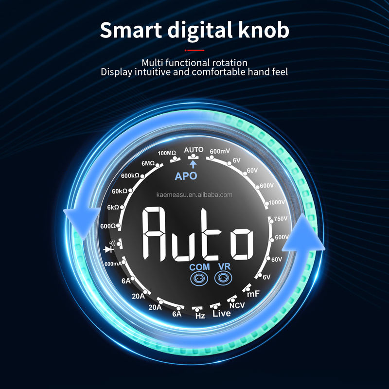 Auto Range Voltage Meter NCV TRMS Diodo Teste Resistência de Corrente Tester Apertador Métricos Multimetro Multimetros digitais inteligentes