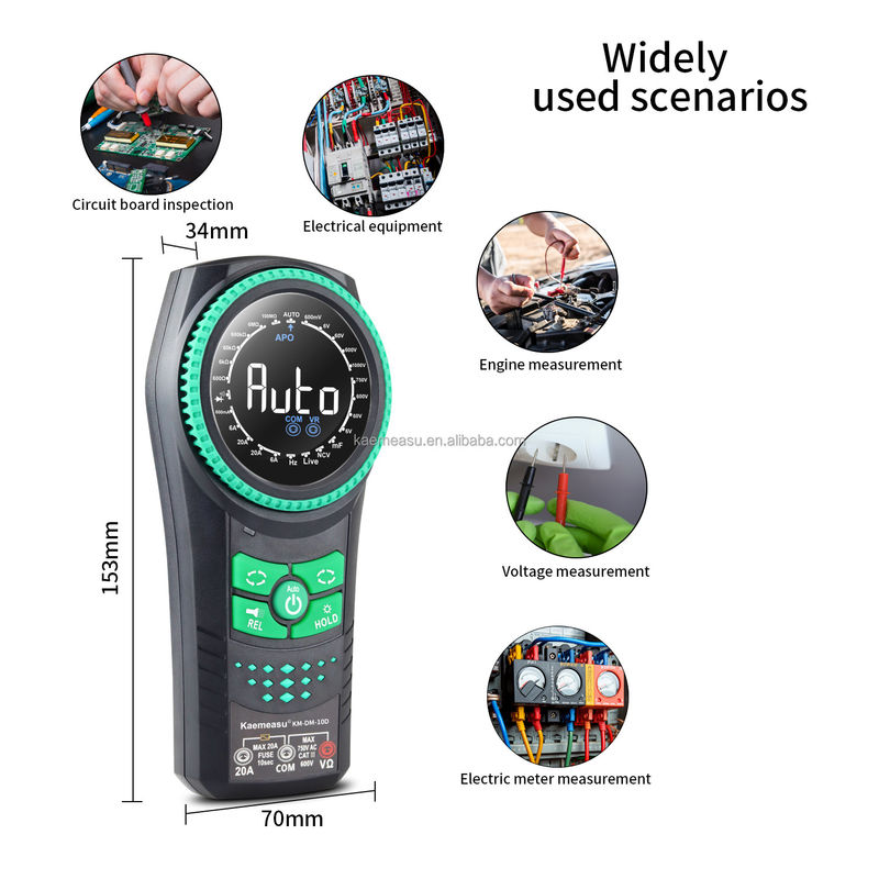 Auto Range Voltage Meter NCV TRMS Diodo Teste Resistência de Corrente Tester Apertador Métricos Multimetro Multimetros digitais inteligentes