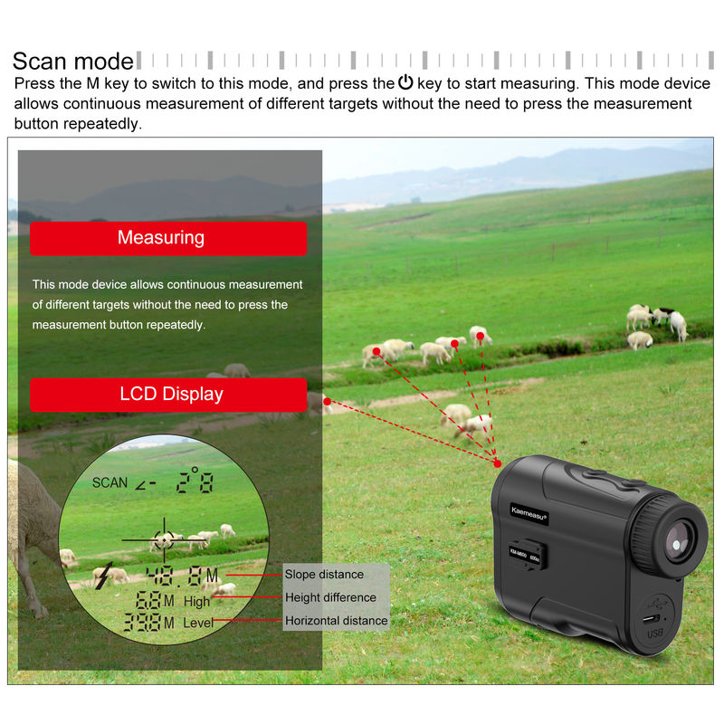 OEM Laser Digital Rangefinder Mini Long Distance Magnético Golf Range Finder Laser Meter Telescópio de Caça Rangefinder