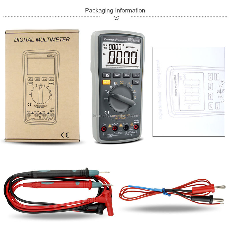 04A Clamp Meter AC DC Digital Voltmeter Diodo Contínuidade Teste de Voltagem Meter Multimetro Multimetros digitais inteligentes