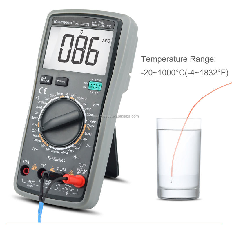Eletricista Multitester de alcance automático 6000 Contas Multiméter analógico T-RMS Diodo Teste de continuidade Buzzer Multimetros digitais