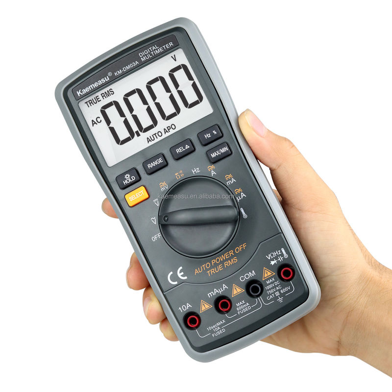 Eletricista Multitester de alcance automático 6000 Contas Multiméter analógico T-RMS Diodo Teste de continuidade Buzzer Multimetros digitais