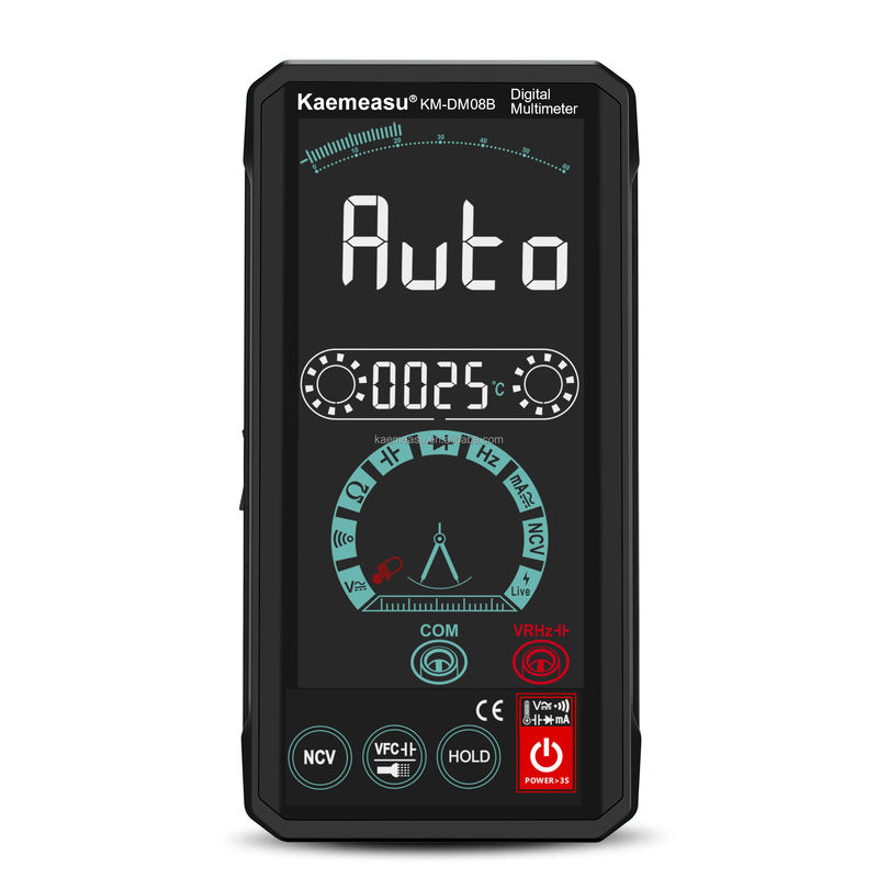 Multimetros inteligentes de interação entre humanos e máquinas, com ecrã LCD a cores, testador de tensão, recarregável, multimetros digitais inteligentes