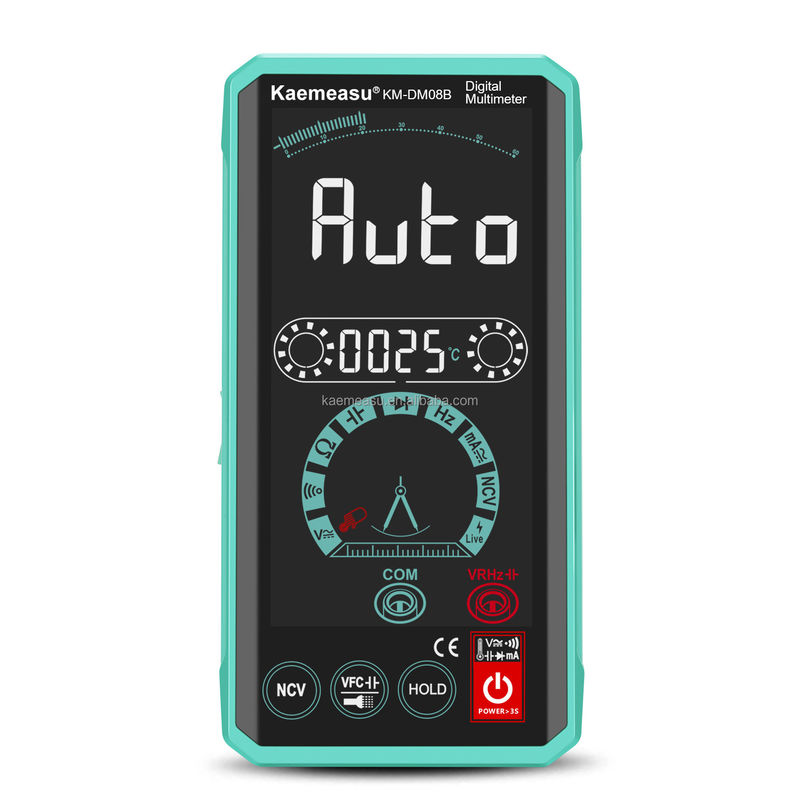 Multimetros inteligentes de interação entre humanos e máquinas, com ecrã LCD a cores, testador de tensão, recarregável, multimetros digitais inteligentes