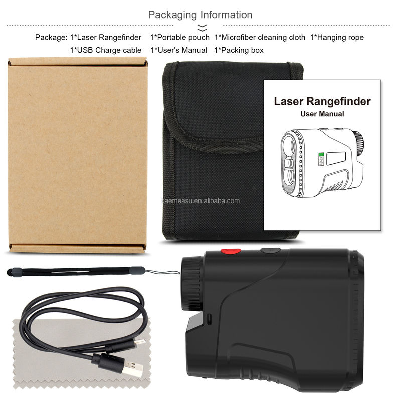 Medidor de distância digital a laser 500Yd para localização de distância de golfe e medição de distância duradoura