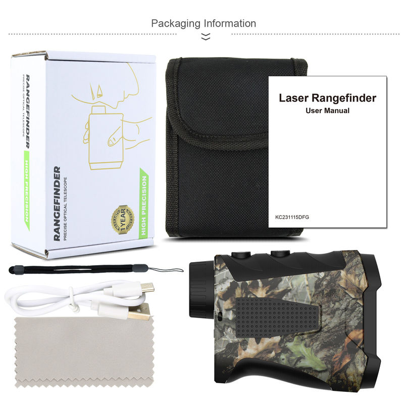 500 Yd Camuflagem Digital Laser Rangefinder Long Distance Magnético Golf Rangefinder Laser Meter Telescópio de Caça Rangefinder