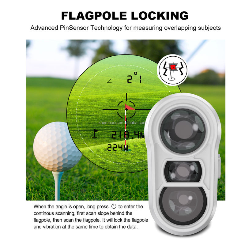 1000m Laser Range Finder Switch de inclinação Flagpole Lock Distância recarregável Meter Desporto ao ar livre Laser Golf Rangefinder Telescópio