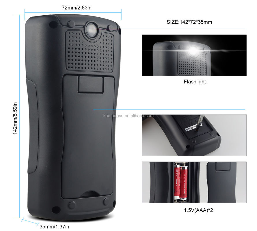 Multiméter de pinça digital personalizável para reparação de telefones celulares portátil e compacto 142*72*35mm