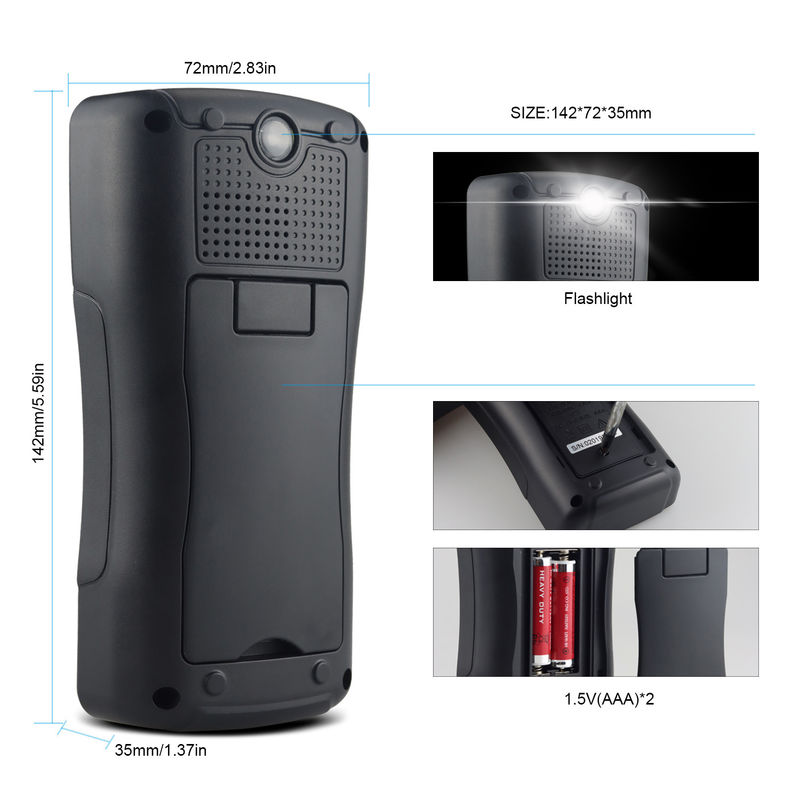 Mini-multimétro digital multifuncional para medição de resistência e continuidade 200mV-1000V 40-40mF