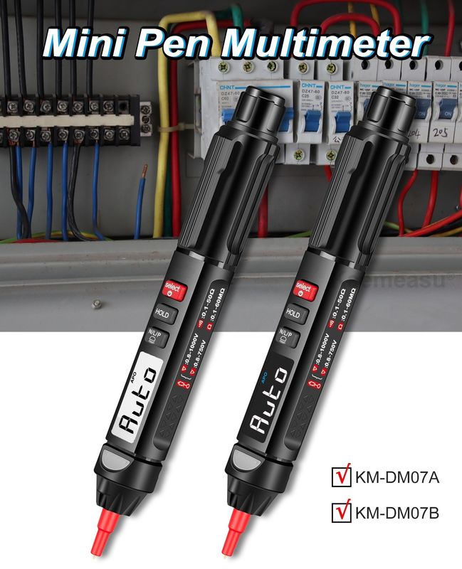 Estilo popular Mini Pen Multiméter Digital Com Teste Multimeter de Detecção de Voltagem Não-Contactável ao Vivo/NCV/Sequência