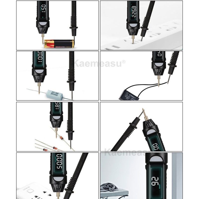 Estilo popular Mini Pen Multiméter Digital Com Teste Multimeter de Detecção de Voltagem Não-Contactável ao Vivo/NCV/Sequência