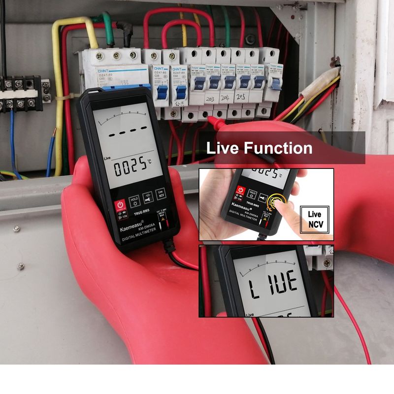 Grande ecrã Auto Ranging Touch Digital Multimeter Verdadeiro RMS Digital Multimeter AC DC Voltagem Mini Pocket Multimetro
