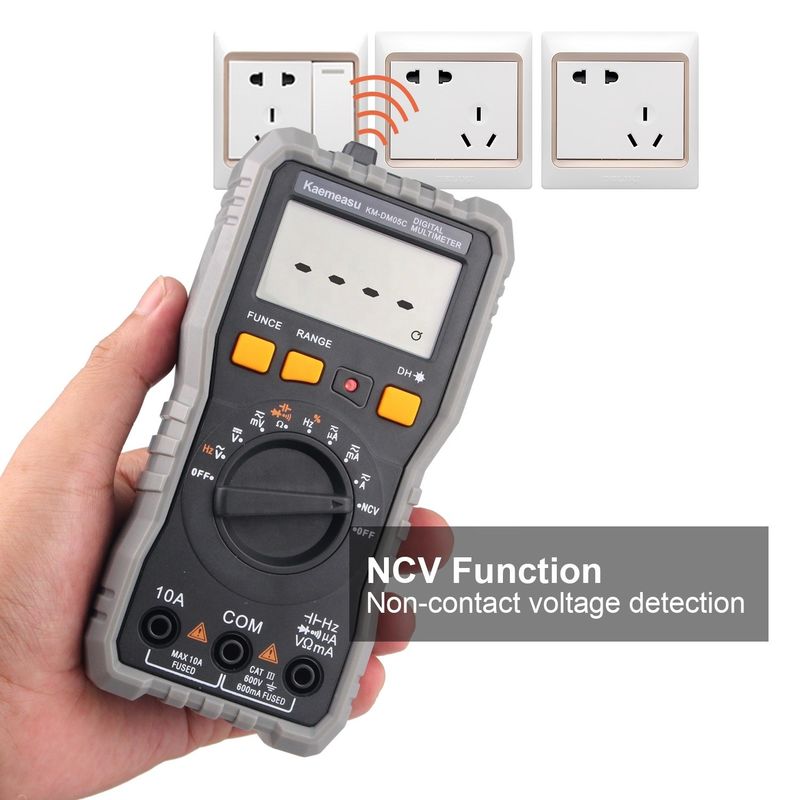 Multifunção Pocket Digital Multimeter Eletrônico Universal Meter Alta precisão DC/AC NCV True RMS Multimeters Tester