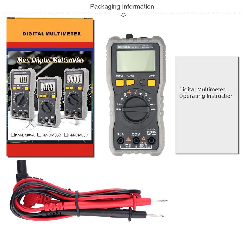 OEM ODM Auto gama 6000 Contas Smart Multitester Equipamento de laboratório Mulímetros elétricos digitais