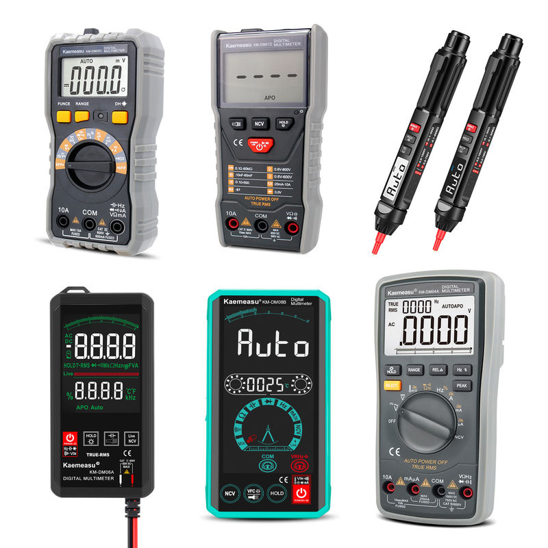 Alta precisão Anti-queimada 1000V Multimetros Digitais LCD Screen Voltmeter Função RMS Verdadeiro Multi Meter com sonda de temperatura