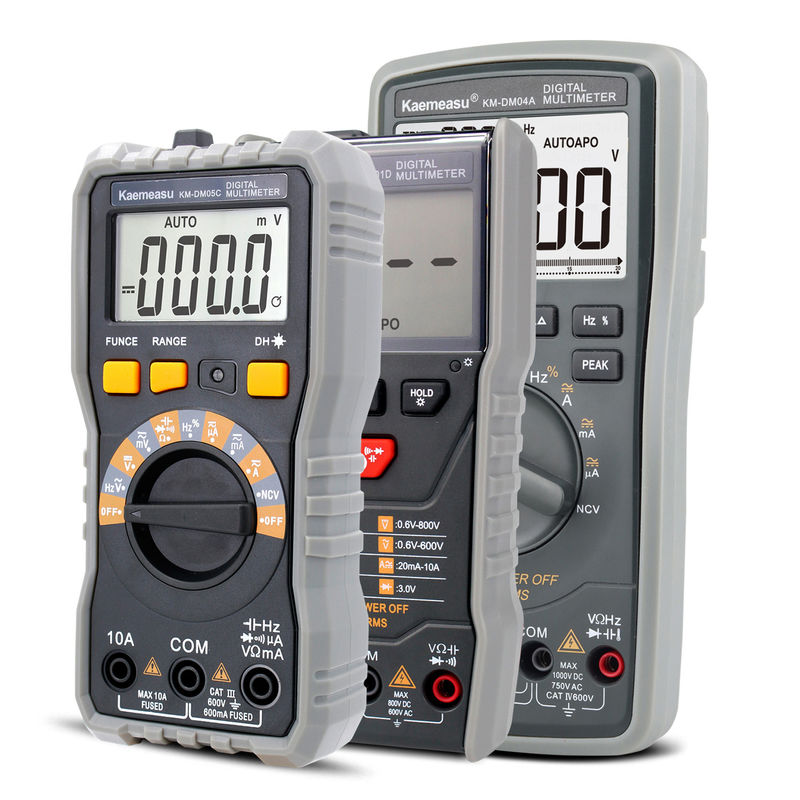 Alta precisão Anti-queimada 1000V Multimetros Digitais LCD Screen Voltmeter Função RMS Verdadeiro Multi Meter com sonda de temperatura