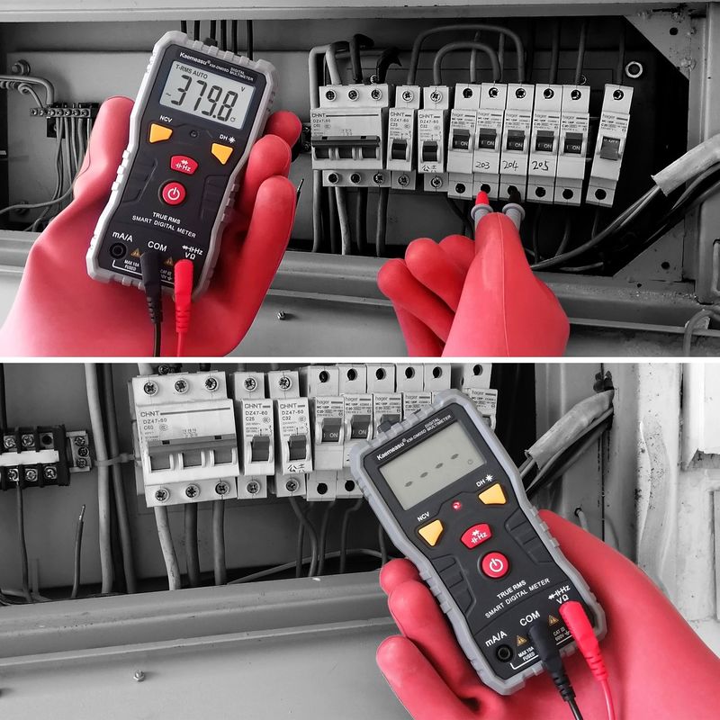 Multiméter digital de bolso DC/AC Multifuncional de alta precisão Ncv Ohm Hz Tester Automático de alcance Multiméter digital