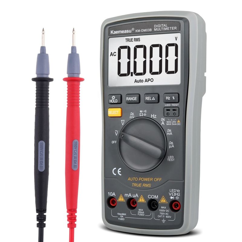 Venda a quente Multiméter eletrônico industrial de alta precisão 6000 conta 1000v AC DC Multimetros digitais