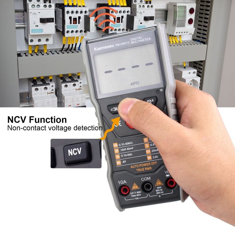 Auto Range Eletrônico de medição inteligente 6000 contagens Mulímetros digitais de banco com função Ncv T-rms