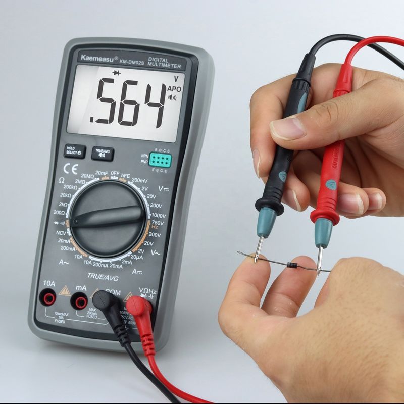 Multi-tester de voz inteligente Multifunção automática de alcance Equipamento de laboratório Teste de resistência Multiméter digital